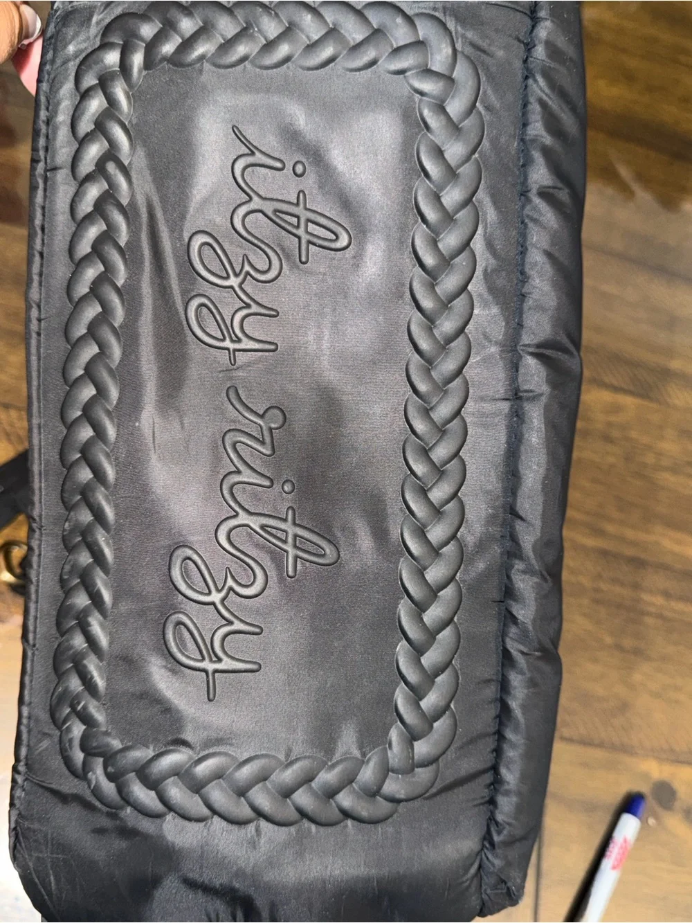 Itzy Ritzy Black Quilted Convertible Backpack Tote